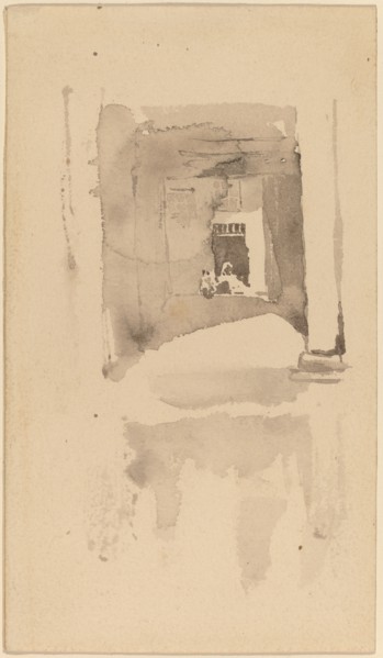 A Doorway in Ajaccio, 1901. Creator: James Abbott McNeill Whistler.