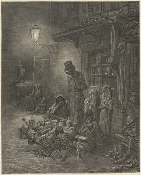 London. A Pilgrimage, 1872. Creators: Gustave Doré, Blanchard Jerrold.