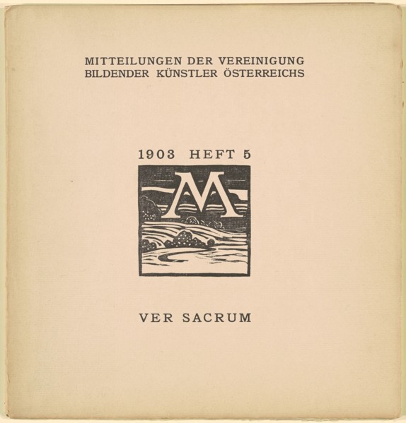 Ver Sacrum [6th year, issue 5, March 1903], 1903. Creator: Karl L.H. Müller.