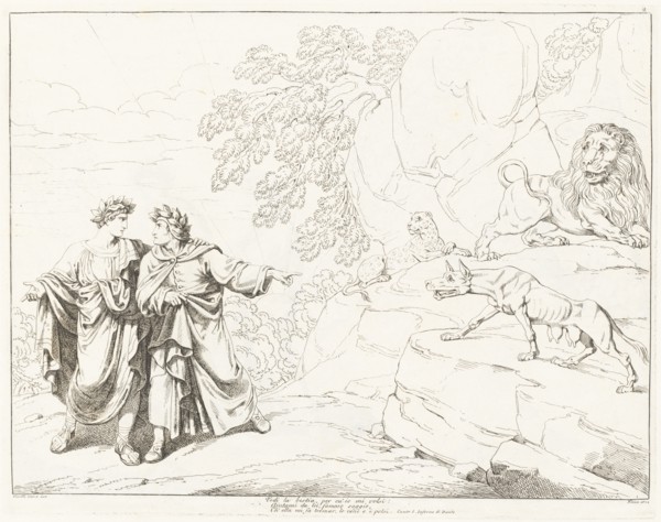 Divina Comedia di Dante (volume I), published 1824. Creators: Bartolomeo Pinelli, Dante Alighieri.