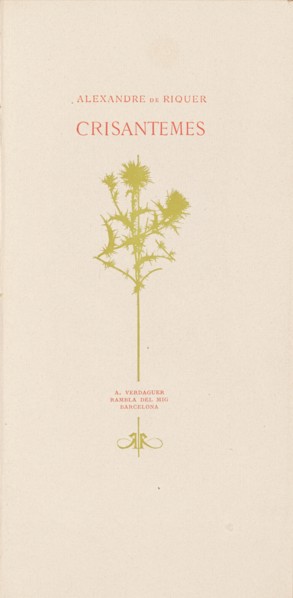 Crisantemes, 1899. Creator: Alexandre de Riquer.