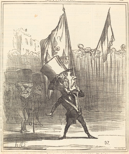 Regardez, mais n'y touchez pas!, 1871. Creator: Honore Daumier.
