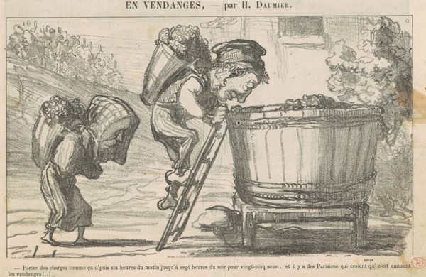 En vendanges, 19th century. Creator: Honore Daumier.