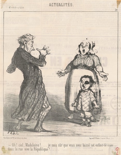 Oh! Ciel Madeleine! ..., 19th century. Creator: Honore Daumier.
