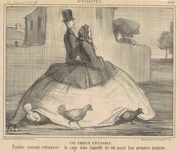 Une erreur excusable, 19th century. Creator: Honore Daumier.