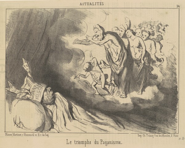 Le triomphe du paganisme, 19th century. Creator: Honore Daumier.