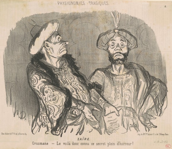 Zaïre, 19th century. Creator: Honore Daumier.