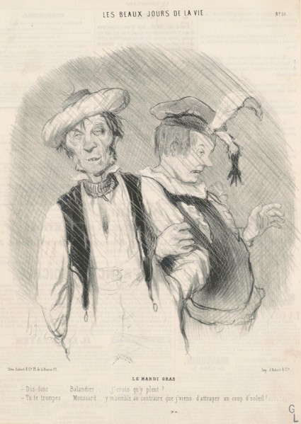 Le Mardi Gras, 19th century. Creator: Honore Daumier.
