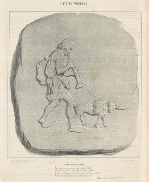Le retour d'Ulysse, 19th century. Creator: Honore Daumier.
