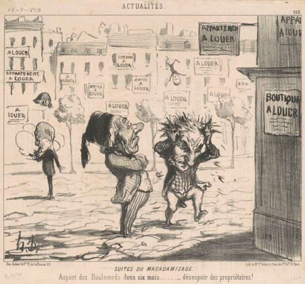 Suites du macadamisage, 19th century. Creator: Honore Daumier.
