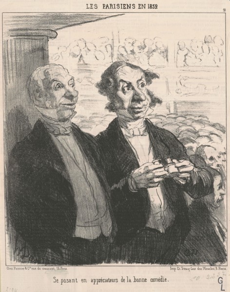 Se posant en appréciateur, 19th century. Creator: Honore Daumier.