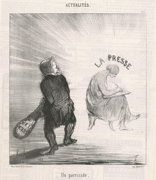 Un parricide, 19th century. Creator: Honore Daumier.