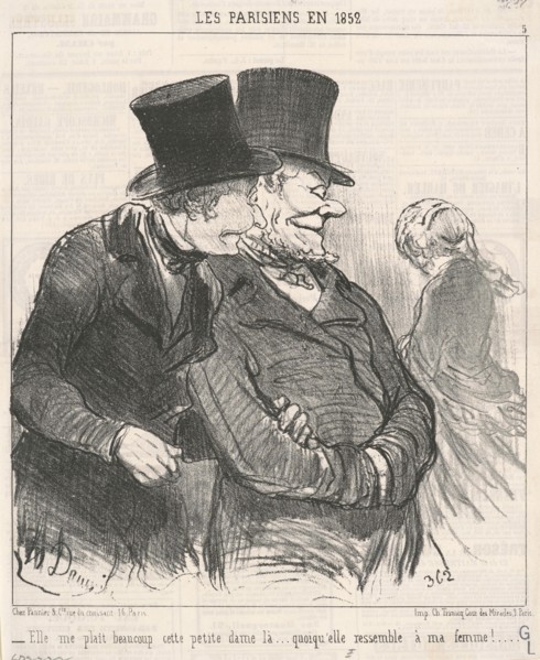 Ell me plait beaucoup ..., 19th century. Creator: Honore Daumier.