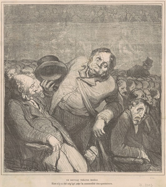 Un nouveau théatre modèle, 19th century. Creator: Honore Daumier.