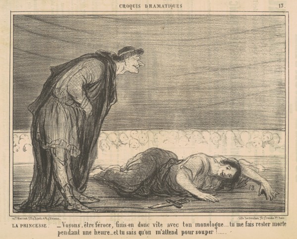 La princesse, 19th century. Creator: Honore Daumier.