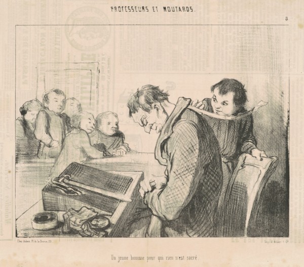 Un jeune homme pour qui rien n'est sacre, 19th century. Creator: Honore Daumier.