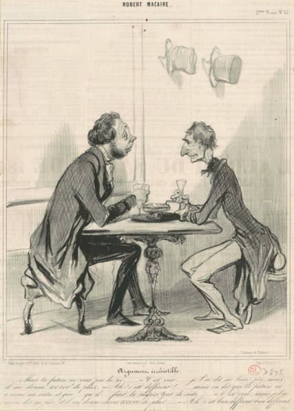 Argument irrésistible, 1841.  Creator: Honore Daumier.
