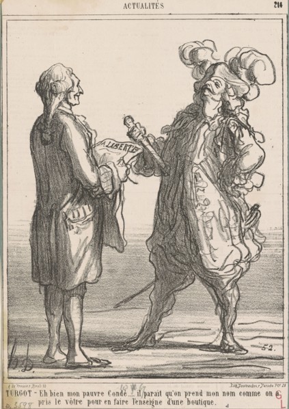 Turgot - Eh bien mon pauvre Condé ..., 19th century. Creator: Honore Daumier.