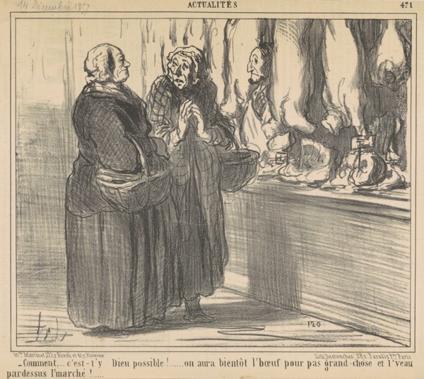 Comment ... c'est-t'y dieu possible! ..., 19th century. Creator: Honore Daumier.