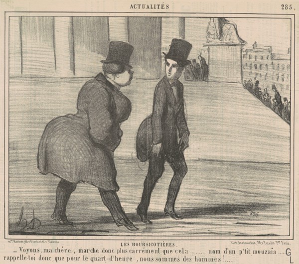 Le boursicotières ... Voyons, ma chère ..., 19th century. Creator: Honore Daumier.