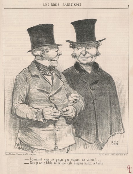 Comment vous portez pas encore de talma? ..., 19th century. Creator: Honore Daumier.