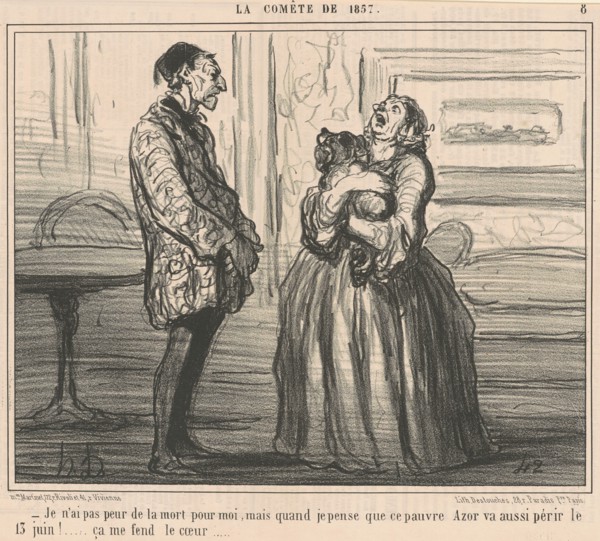 Je n'ai pas peur de la mort pour moi ..., 19th century. Creator: Honore Daumier.