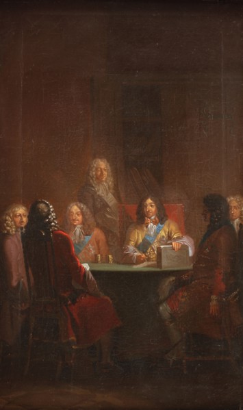 Christian V Presents Danish Law 1683, 1784. Creator: Nicolai Abraham Abildgaard.