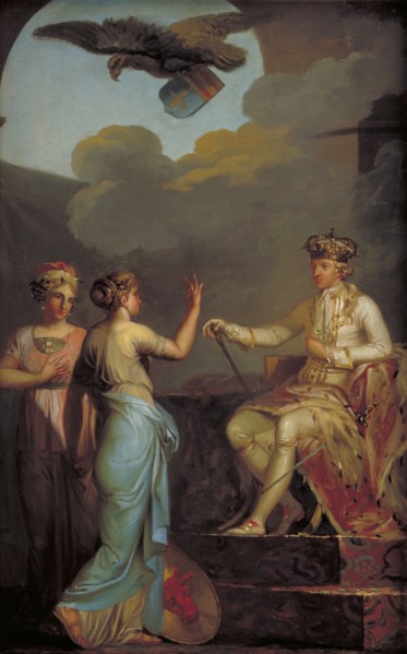 Christian VII Uniting the Ducal with the Royal Part of Holstein in 1773, 1790. Creator: Nicolai Abraham Abildgaard.