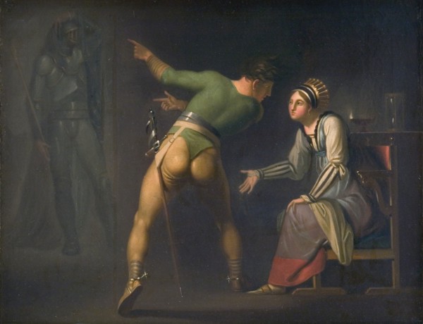 Hamlet and his Mother, Episode from Shakspeare's Hamlet, 1776-1779. Creator: Nicolai Abraham Abildgaard.