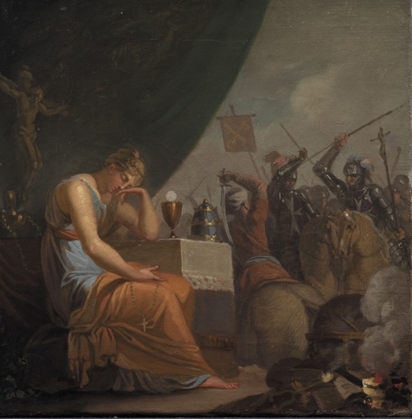 Hierarchy at its Peak at the time of the Crusades, 1784. Creator: Nicolai Abraham Abildgaard.