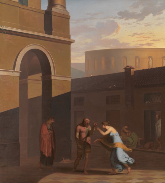The Slave Davus and the Maid Mysis, 1804. Creator: Nicolai Abraham Abildgaard.
