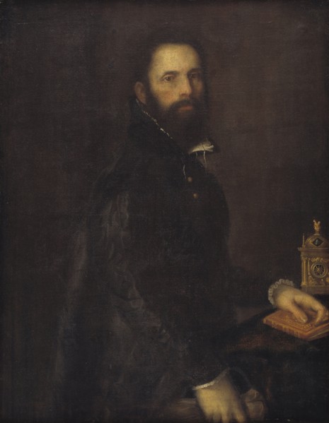 Portrait of Antonio Galli, 1550-1612. Creators: Federico Barocci  , Titian.