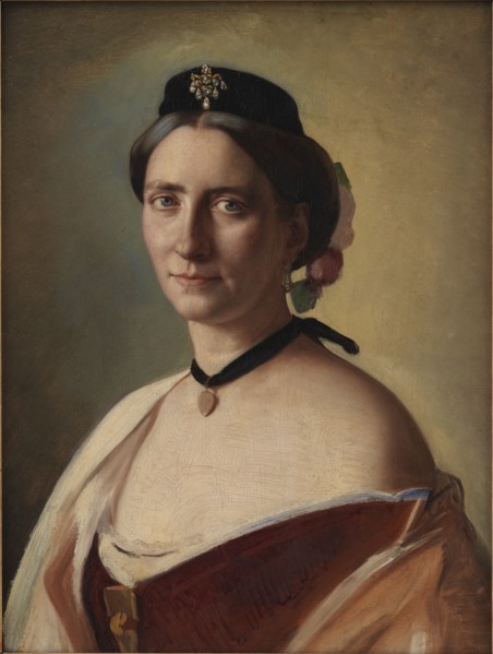 The Artist's Wife, Alma Bloch, née Trepka, 1868. Creator: Carl Bloch.