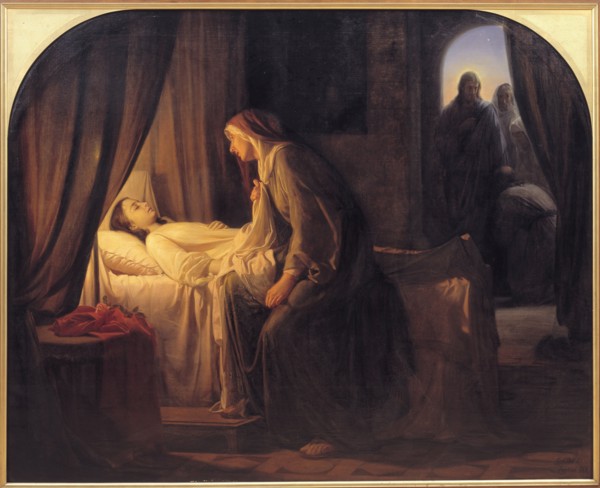 The Daughter of Jairus, 1863. Creator: Carl Bloch.