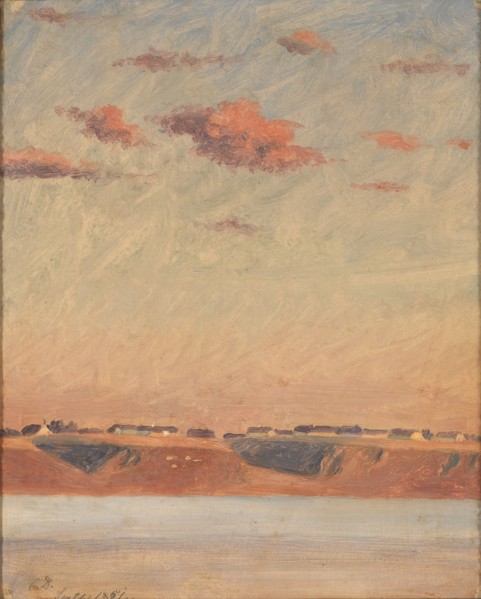 The Lim Fjord in Jutland. Study, 1851. Creator: Christen Dalsgaard.