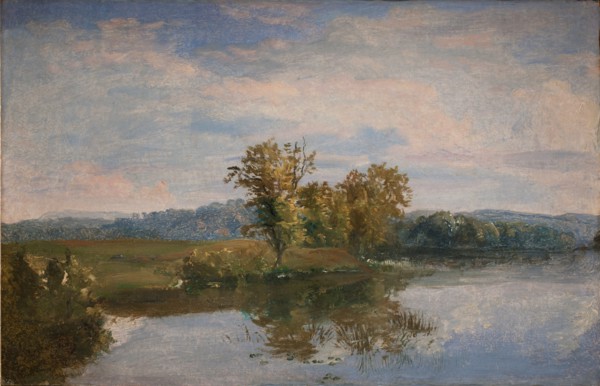 A View of Lake Vejl near Silkeborg, Jutland, 1843. Creator: Dankvart Dreyer.