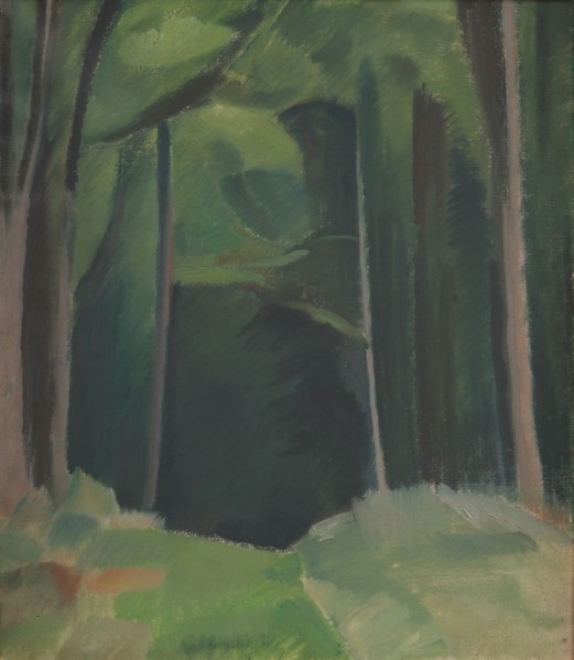 Inside the Wood;A Path in a Wood, 1917. Creator: Harald Giersing.