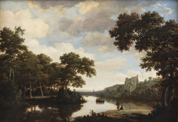 River Landscape, 1630-1669. Creator: Joris van der Haagen.