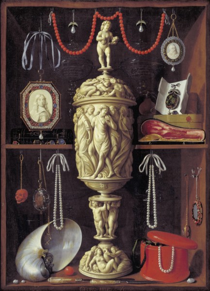 A Cabinet with Objects of Art, 1665-1667. Creator: Georg Hainz.