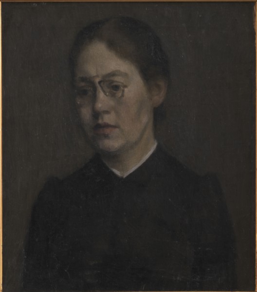 The Painter Elisabeth Wandel, 1890. Creator: Vilhelm Hammershøi.