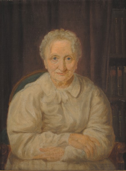 Forfatterinden Juliane Marie Jessen, 1828-1832. Creator: Constantin Hansen.