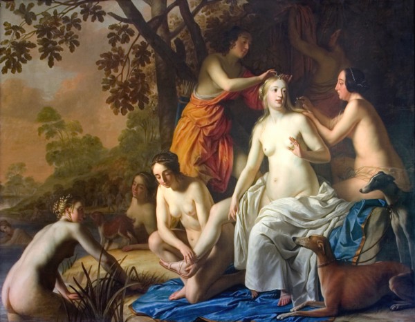 Diana with her Nymphs, 1650. Creator: Gerrit van Honthorst.