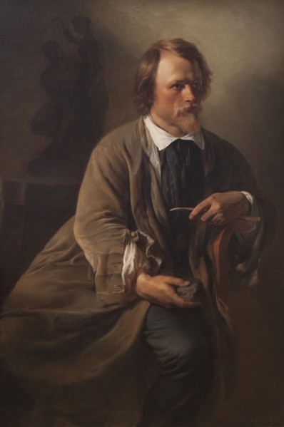 The Sculptor Jens Adolf Jerichau, the Artist's Husband, 1846. Creator: Elisabeth Baumann.