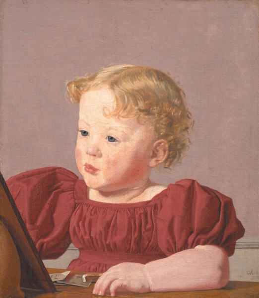 Ida Thiele, the future Mrs Wilde, as a Child, 1832. Creator: Christen Købke.