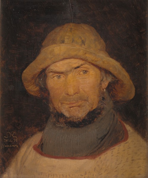 Portrait of a fisherman from Hornbæk, 1875. Creator: Peder Severin Kroyer.