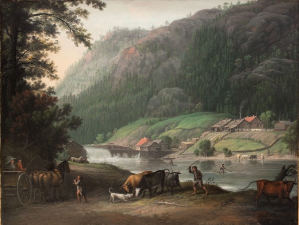 Tistedalen at Frederikshald in Norway, 1788. Creator: Erik Pauelsen.