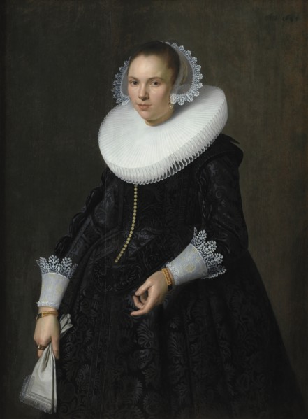 Portrait of a Lady, 1635. Creators: Nicolaes Eliasz Pickenoy, Michiel van Mierevelt.