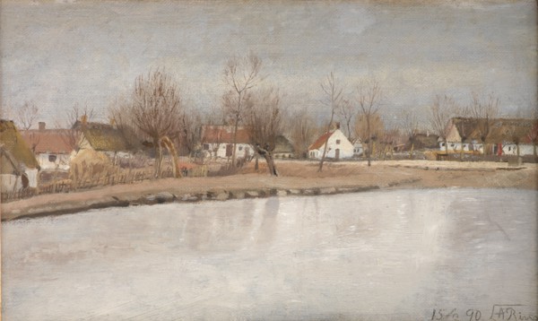 The Village Pond at Ring, Zealand, 1890. Creator: Laurits Andersen Ring.