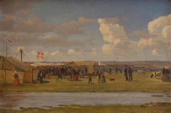 Fur market, 1860-1900. Creator: Hans Smidth.