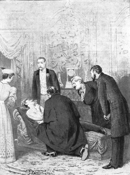 ''Scenes now being acted in the London Theatres; "The American" at the Opera Comique Theatre', 1891. Creator: Edward Frederick Brewtnall.